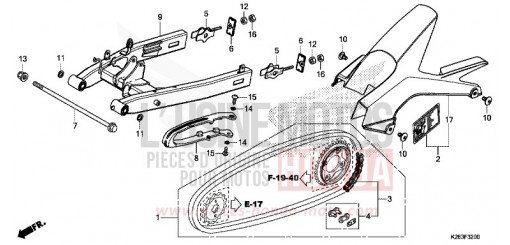 BRAS OSCILLANT MSX125D de 2013